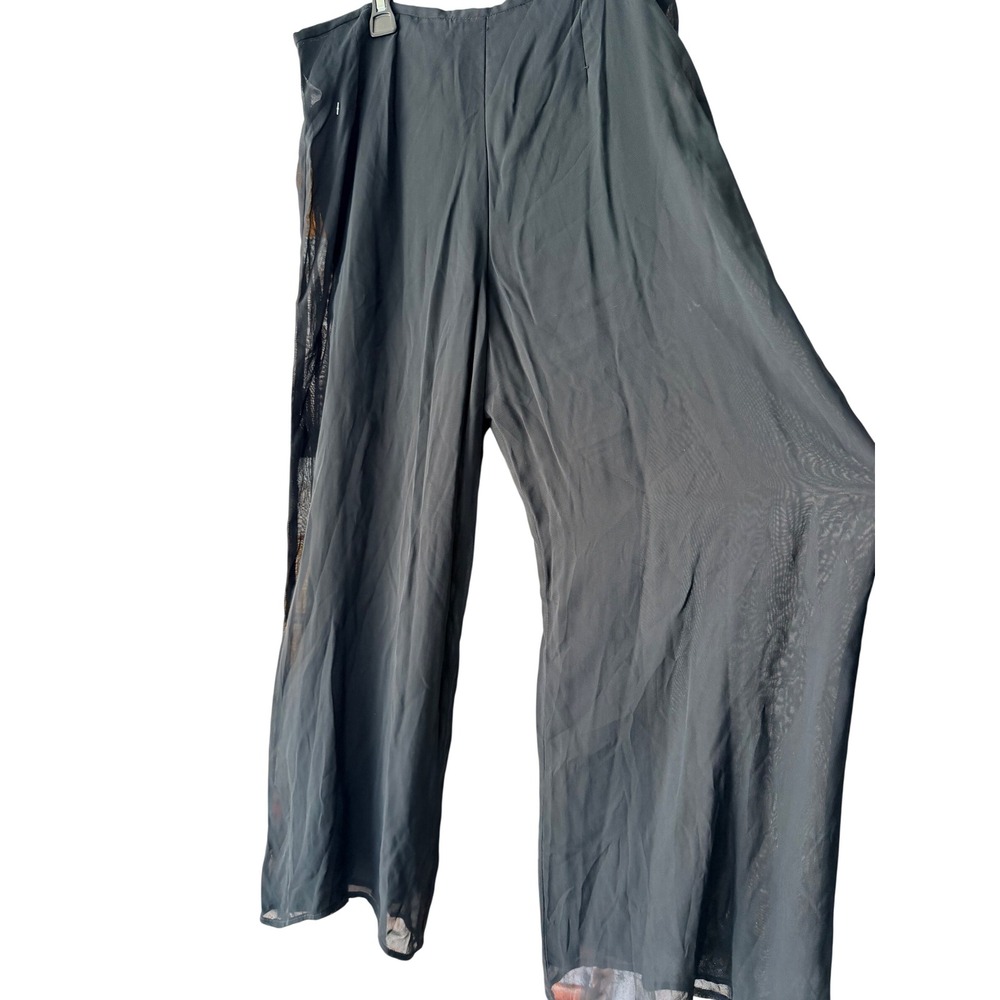 Tadashi Vintage Wide Leg Palazzo Pants Black Size 12